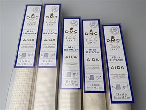 DMC AIDA broderistof - ecru, 18 ct 7 pts/cm